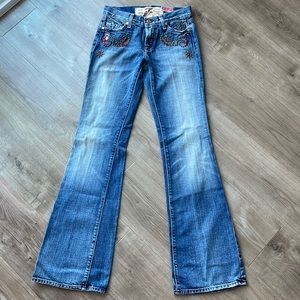 7 For All Mankind Bejeweled Flare Jeans